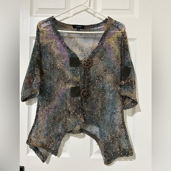 Kakus open-weave bolero cardigan medium - Picture 1 of 7